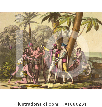 Royalty-Free (RF) Christopher Columbus Clipart Illustration by JVPD - Stock Sample #1086261
