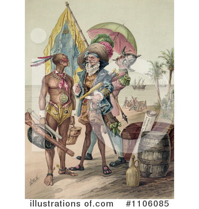 Royalty-Free (RF) Christopher Columbus Clipart Illustration by JVPD - Stock Sample #1106085