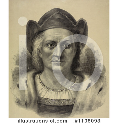 Royalty-Free (RF) Christopher Columbus Clipart Illustration by JVPD - Stock Sample #1106093