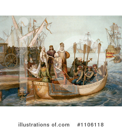 Royalty-Free (RF) Christopher Columbus Clipart Illustration by JVPD - Stock Sample #1106118