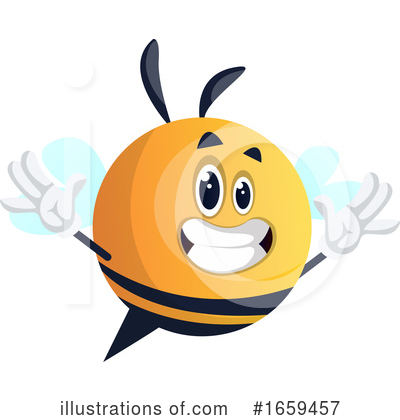 Royalty-Free (RF) Chubby Bee Clipart Illustration by Morphart Creations - Stock Sample #1659457