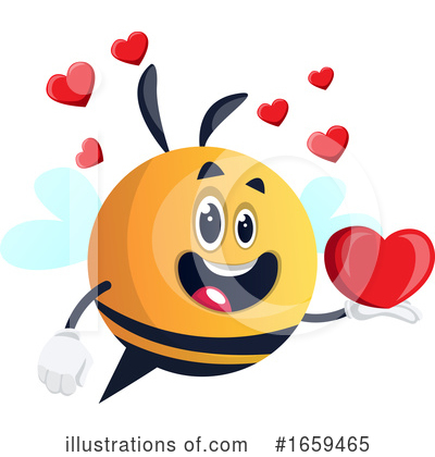 Royalty-Free (RF) Chubby Bee Clipart Illustration by Morphart Creations - Stock Sample #1659465