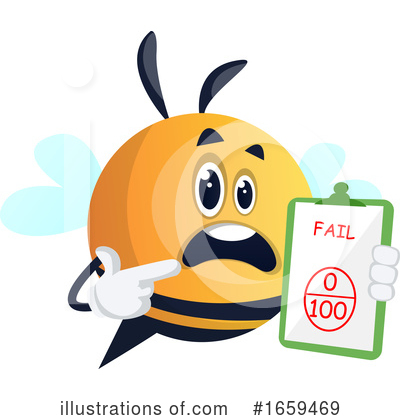 Royalty-Free (RF) Chubby Bee Clipart Illustration by Morphart Creations - Stock Sample #1659469