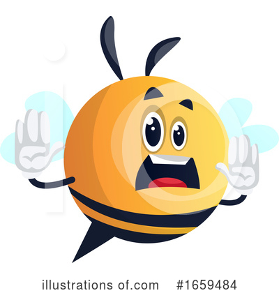 Royalty-Free (RF) Chubby Bee Clipart Illustration by Morphart Creations - Stock Sample #1659484