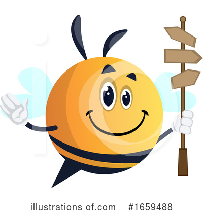 Royalty-Free (RF) Chubby Bee Clipart Illustration by Morphart Creations - Stock Sample #1659488
