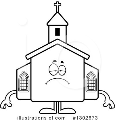 Royalty-Free (RF) Church Clipart Illustration by Cory Thoman - Stock Sample #1302673