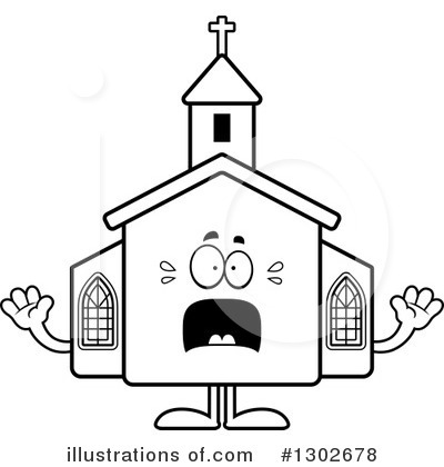 Royalty-Free (RF) Church Clipart Illustration by Cory Thoman - Stock Sample #1302678