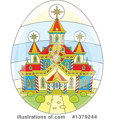 Royalty-Free (RF) Church Clipart Illustration by Alex Bannykh - Stock Sample #1379244