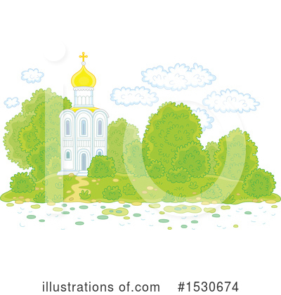 Royalty-Free (RF) Church Clipart Illustration by Alex Bannykh - Stock Sample #1530674
