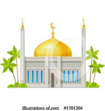 Mosque Clipart #1701304 by Vector Tradition SM