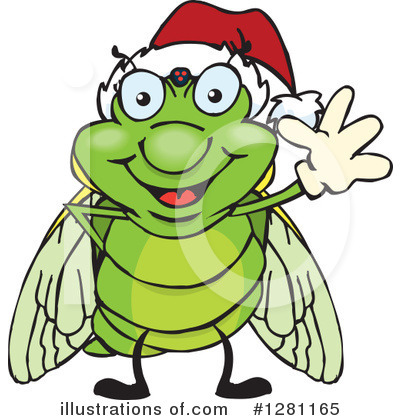 Royalty-Free (RF) Cicada Clipart Illustration by Dennis Holmes Designs - Stock Sample #1281165