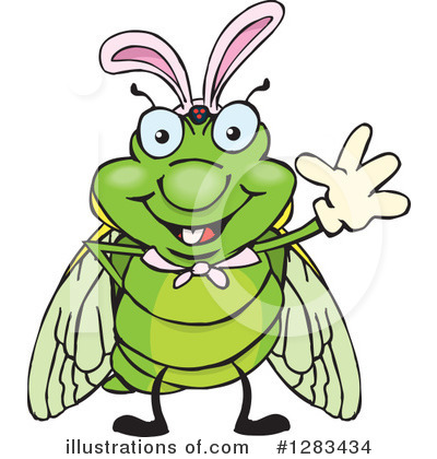 Royalty-Free (RF) Cicada Clipart Illustration by Dennis Holmes Designs - Stock Sample #1283434