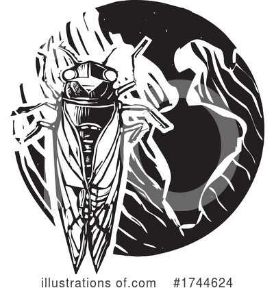 Royalty-Free (RF) Cicada Clipart Illustration by xunantunich - Stock Sample #1744624