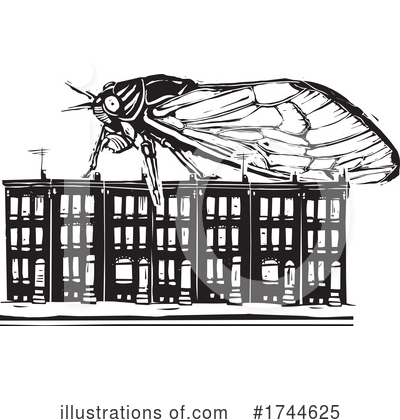 Royalty-Free (RF) Cicada Clipart Illustration by xunantunich - Stock Sample #1744625