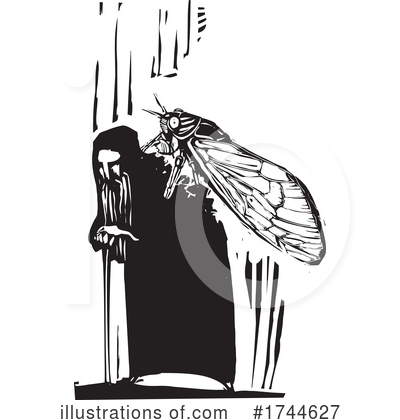Royalty-Free (RF) Cicada Clipart Illustration by xunantunich - Stock Sample #1744627