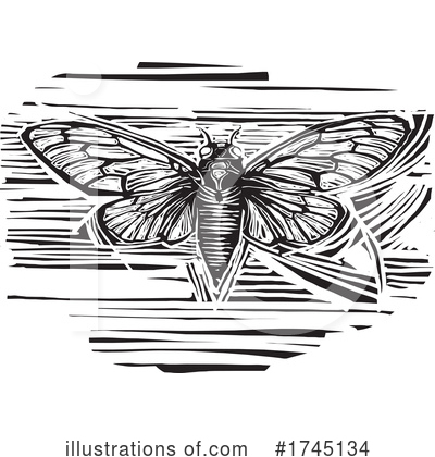Royalty-Free (RF) Cicada Clipart Illustration by xunantunich - Stock Sample #1745134