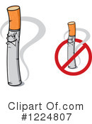 Cigarette Clipart #1224807 by Vector Tradition SM