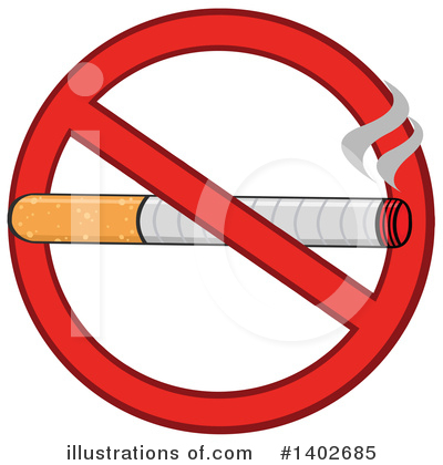 No Smoking Clipart #1402685 by Hit Toon