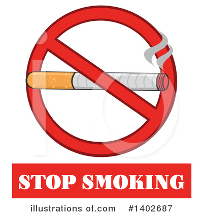 Royalty-Free (RF) Cigarette Clipart Illustration by Hit Toon - Stock Sample #1402687