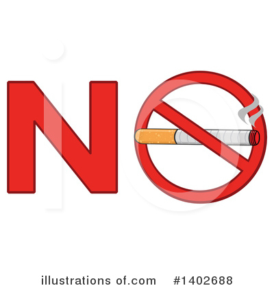 No Smoking Clipart #1402688 by Hit Toon