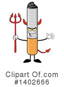 Cigarette Mascot Clipart #1402666 by Hit Toon