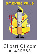 Cigarette Mascot Clipart #1402668 by Hit Toon