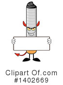 Cigarette Mascot Clipart #1402669 by Hit Toon