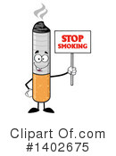 Cigarette Mascot Clipart #1402675 by Hit Toon