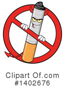 Cigarette Mascot Clipart #1402676 by Hit Toon
