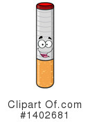 Cigarette Mascot Clipart #1402681 by Hit Toon