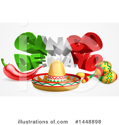 Cinco De Mayo Clipart #1448898 by AtStockIllustration