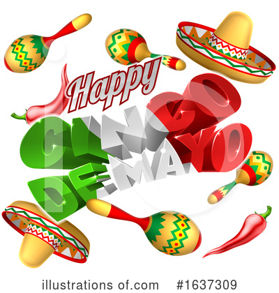 Royalty-Free (RF) Cinco De Mayo Clipart Illustration by AtStockIllustration - Stock Sample #1637309