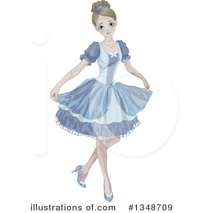 Royalty-Free (RF) Cinderella Clipart Illustration by Pushkin - Stock Sample #1348709