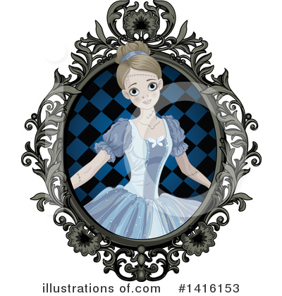 Royalty-Free (RF) Cinderella Clipart Illustration by Pushkin - Stock Sample #1416153