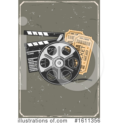 Film Reel Clipart #1611356 by Vector Tradition SM