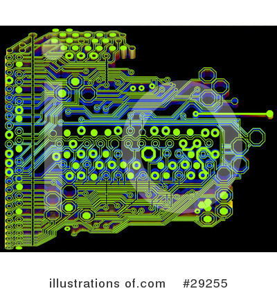 Circuit Board Clipart #29255 by Tonis Pan