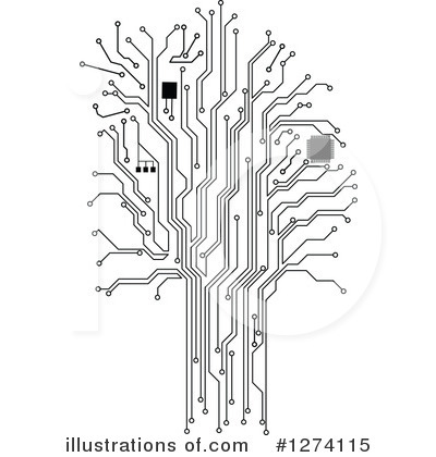 Motherboard Clipart #1274115 by Vector Tradition SM