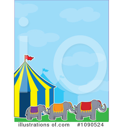 Royalty-Free (RF) Circus Clipart Illustration by Maria Bell - Stock Sample #1090524