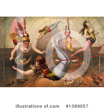 Royalty-Free (RF) Circus Clipart Illustration by JVPD - Stock Sample #1389057