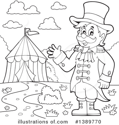 Royalty-Free (RF) Circus Clipart Illustration by visekart - Stock Sample #1389770