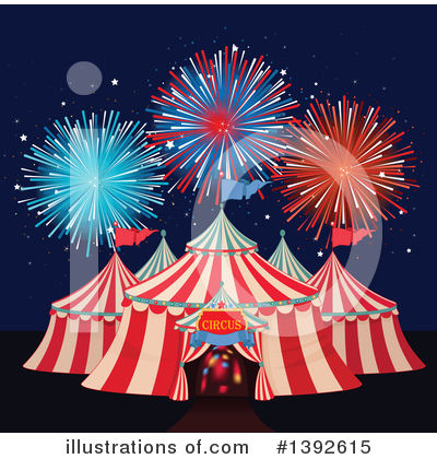 Royalty-Free (RF) Circus Clipart Illustration by Pushkin - Stock Sample #1392615