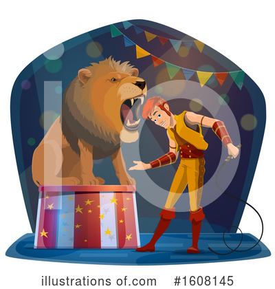 Lion Tamer Clipart #1608145 by Vector Tradition SM