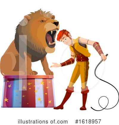 Lion Tamer Clipart #1618957 by Vector Tradition SM