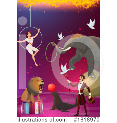 Lion Tamer Clipart #1618970 by Vector Tradition SM