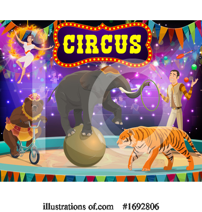 Royalty-Free (RF) Circus Clipart Illustration by Vector Tradition SM - Stock Sample #1692806