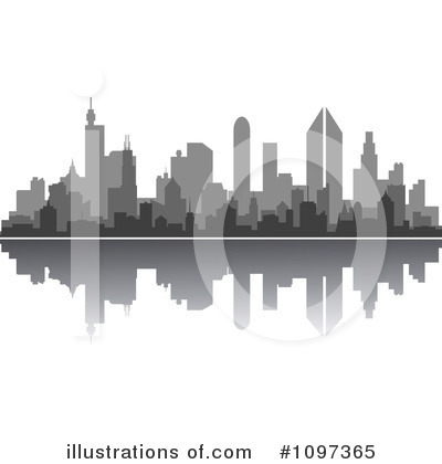 Skyline Clipart #1097365 by Vector Tradition SM