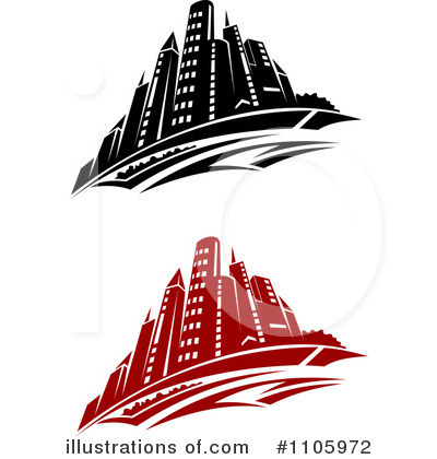 Skyline Clipart #1105972 by Vector Tradition SM