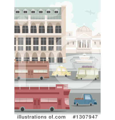 Tour Bus Clipart #1307947 by BNP Design Studio
