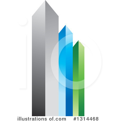Skyscrapers Clipart #1314468 by Lal Perera