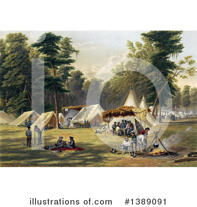 Royalty-Free (RF) Civil War Clipart Illustration by JVPD - Stock Sample #1389091
